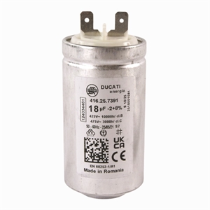 Startkondensator - 450 Volt - 18 uF - AEG, ELECTROLUX